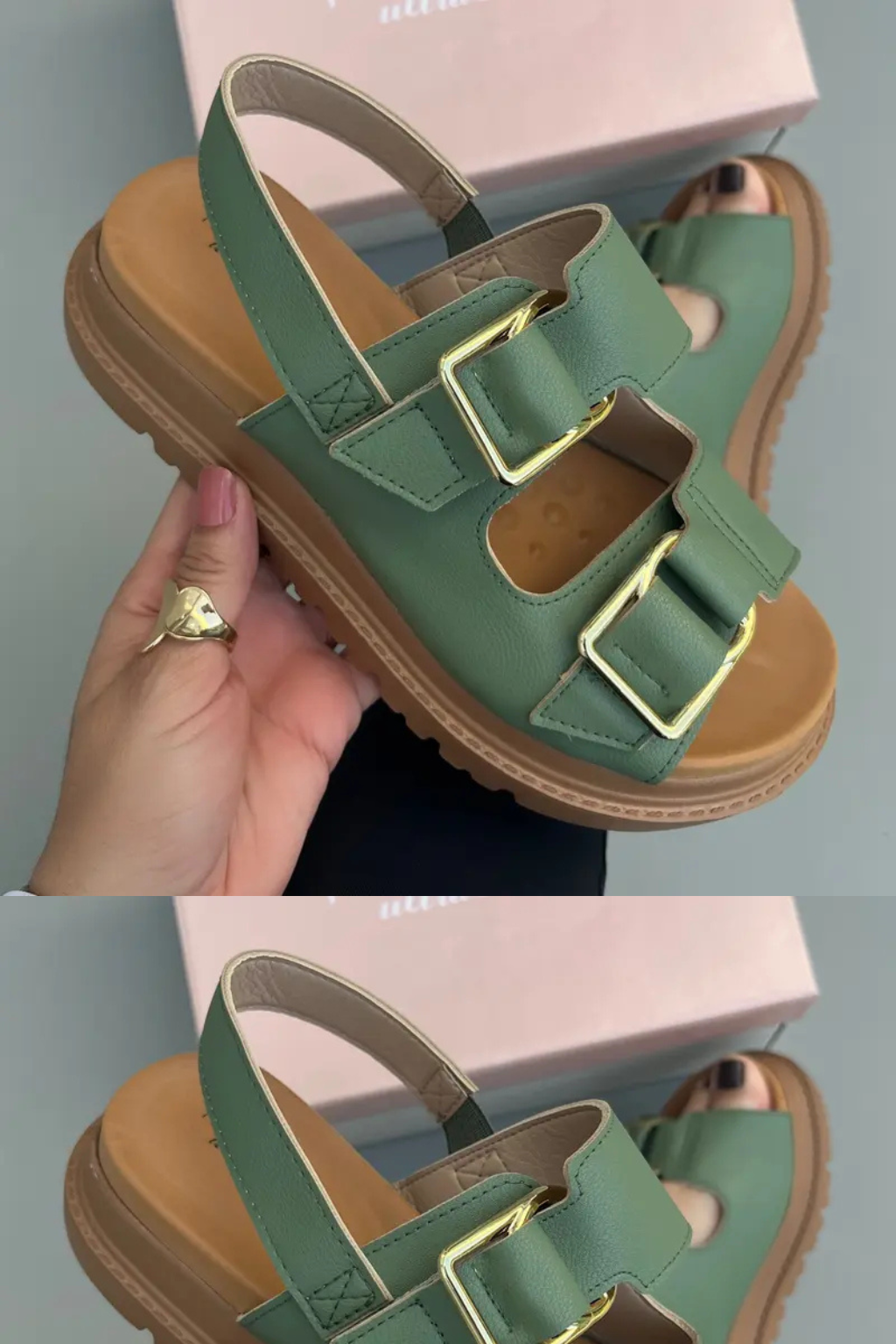 Sandália Plataforma Papete Modare Ultraconforto Lançamento Original MD102