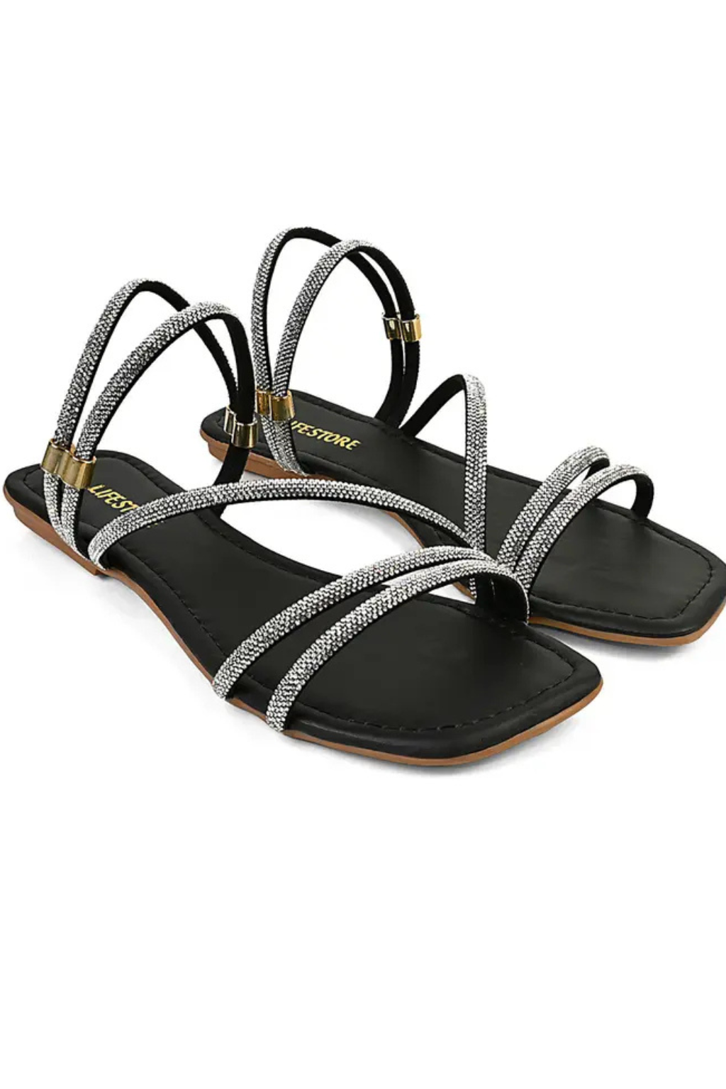 Compre 1 Leve 2 Sandália Feminina Rasteirinha Brilho Adulto Brilho Delicada Lançamento Com Binoculos