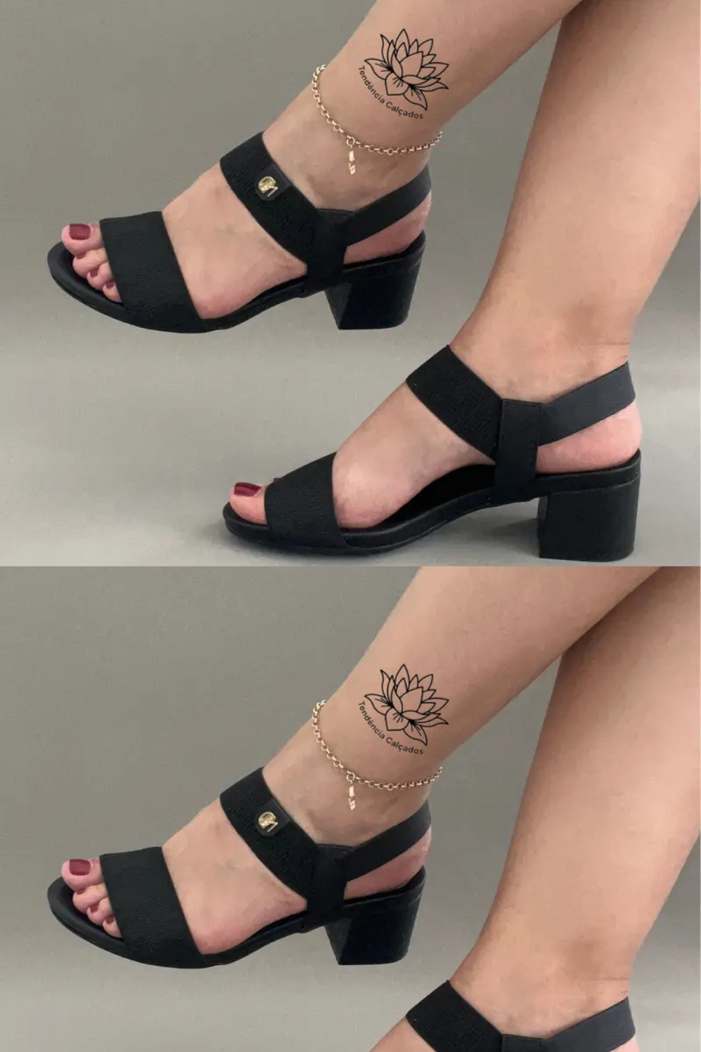 Sandália Feminina Salto Bloco Modare ultraconforto MD718