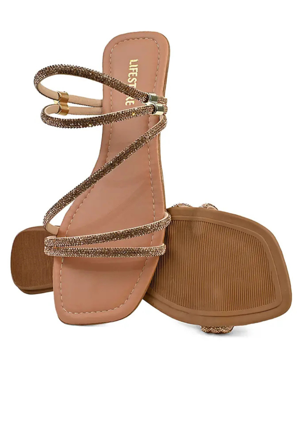 Compre 1 Leve 2 Sandália Feminina Rasteirinha Brilho Adulto Brilho Delicada Lançamento Com Binoculos