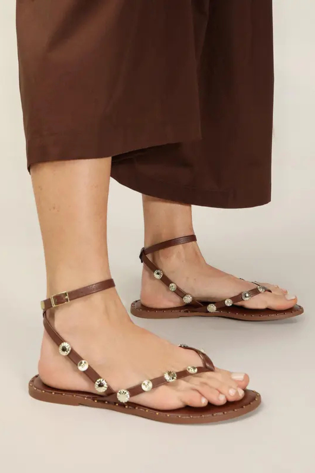 Sandália Feminina Papete Rasteira Injetada Confortável