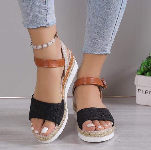 Sandália Plataforma Feminina Confort Natural